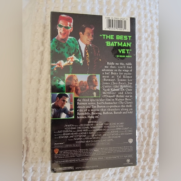 NEW Batman Forever VHS 1995 Val Kilmer Factory Sealed - Picture 2 of 2